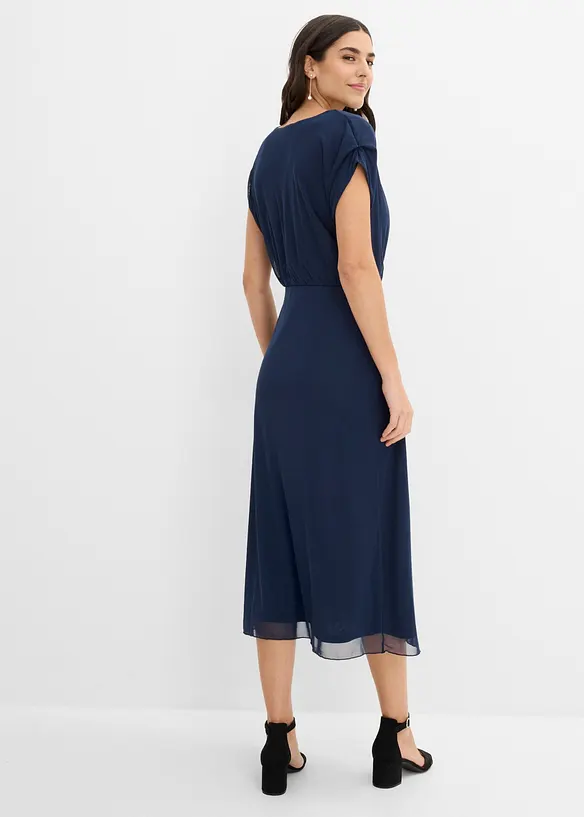Robe en jersey mesh doux, bonprix