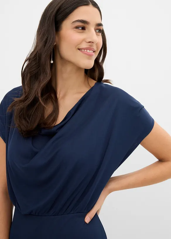 Robe en jersey mesh doux, bonprix