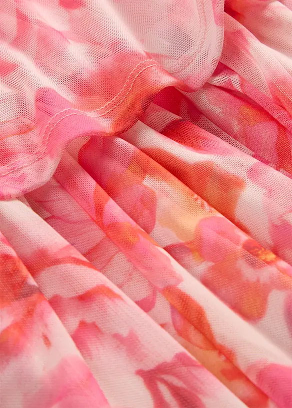 Midikleid aus softem Mesh, bonprix