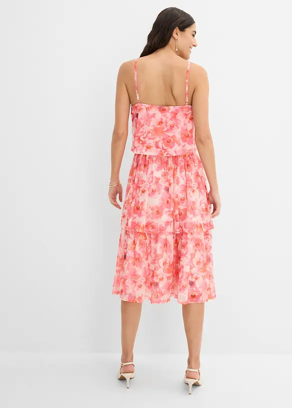 Midikleid aus softem Mesh, bonprix