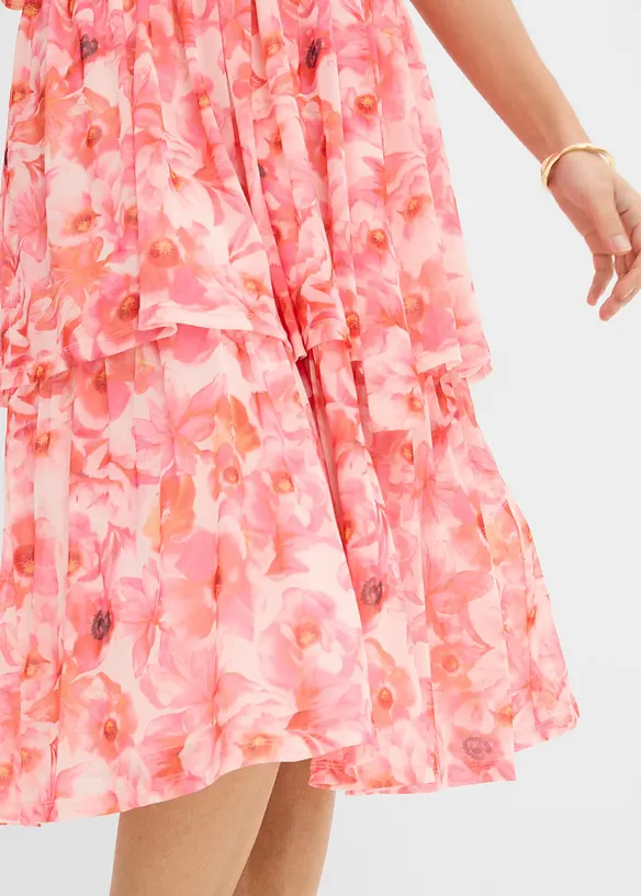 Midikleid aus softem Mesh, bonprix