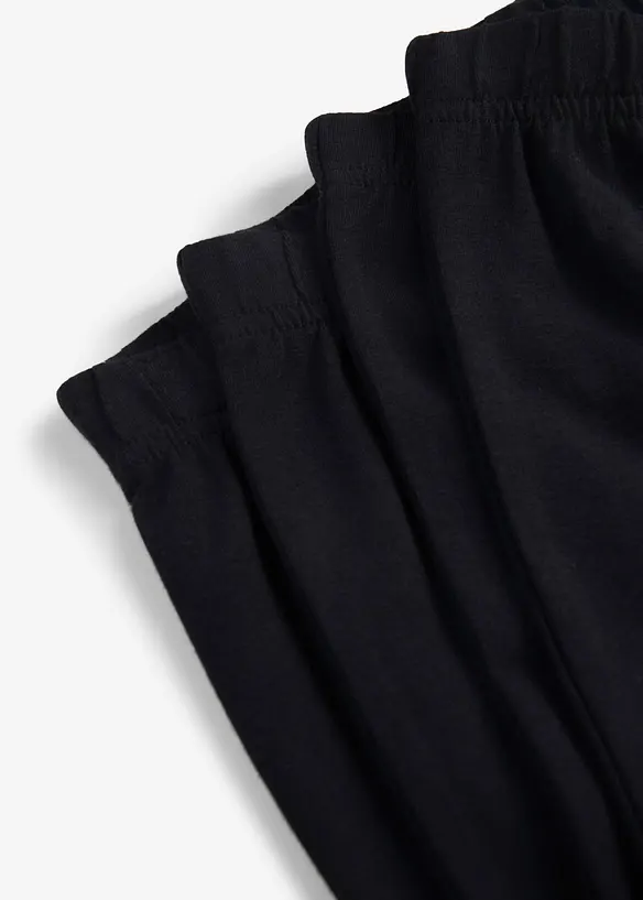 Radlerhose aus elastischem Bio-Baumwoll-Mix (4er Pack), bonprix