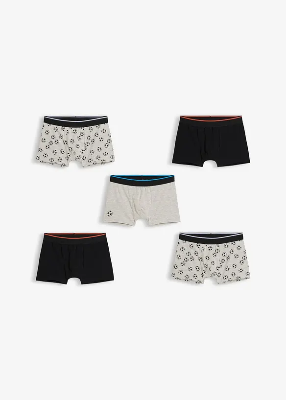Boxershorts eng mit weicher Baumwolle (5er Pack), bonprix