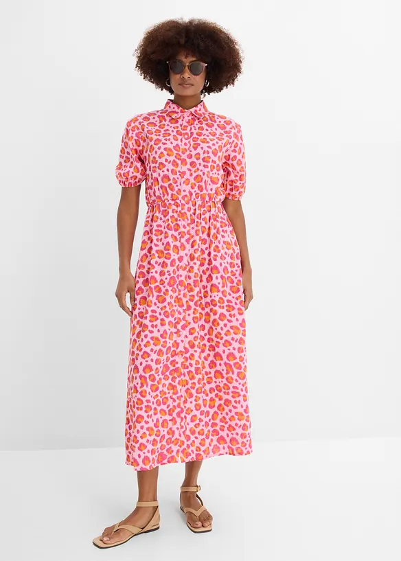 Blusenkleid aus luftigem Musselin, bonprix