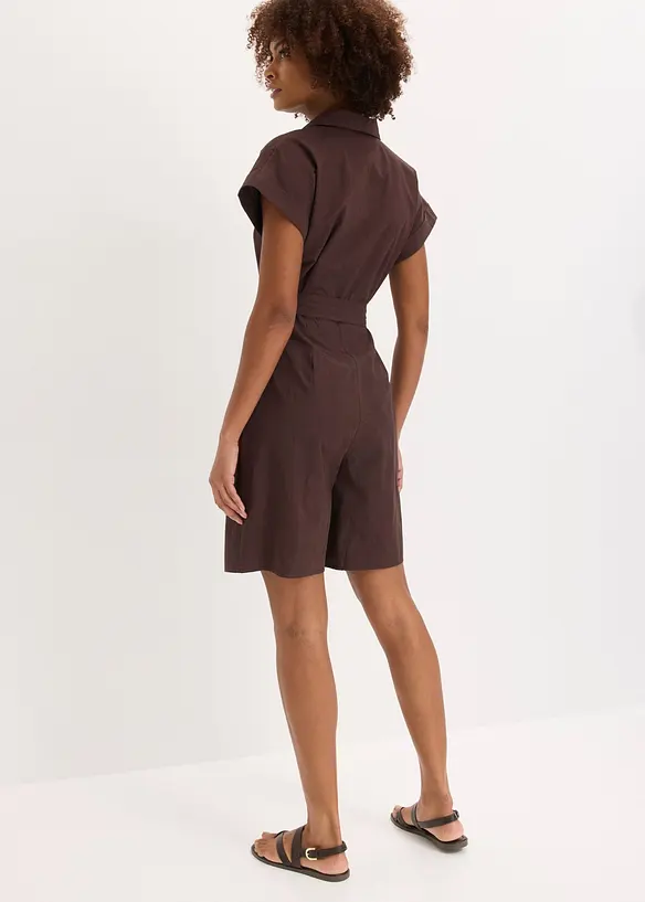 Combishort avec ceinture &agrave; nouer, bonprix