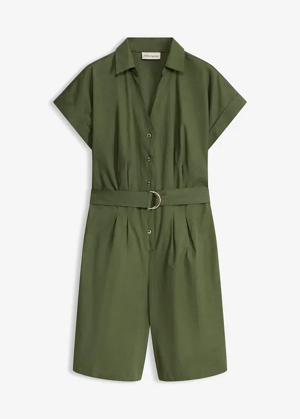 Jumpsuit mit Bindeg&uuml;rtel, bonprix