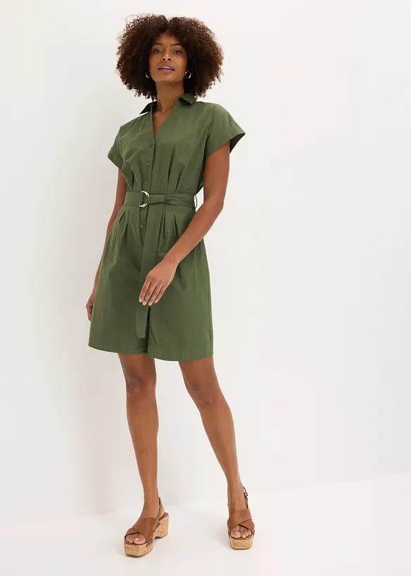 Jumpsuit mit Bindeg&uuml;rtel, bonprix