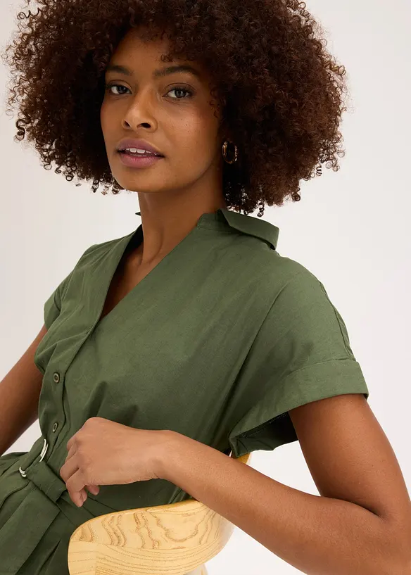 Jumpsuit mit Bindeg&uuml;rtel, bonprix