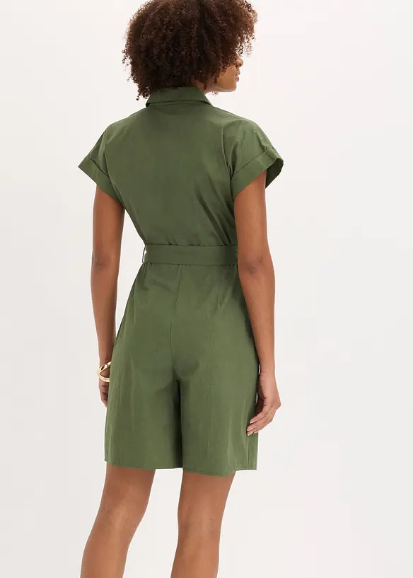 Jumpsuit mit Bindeg&uuml;rtel, bonprix