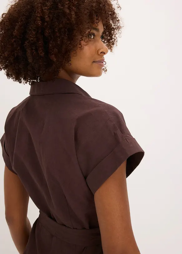 Combishort avec ceinture &agrave; nouer, bonprix