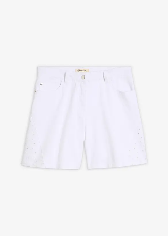 Shorts mit Lochstickerei, bonprix
