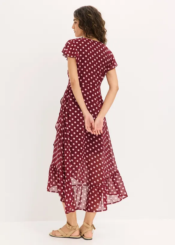 Chiffonkleid mit Volants, bonprix