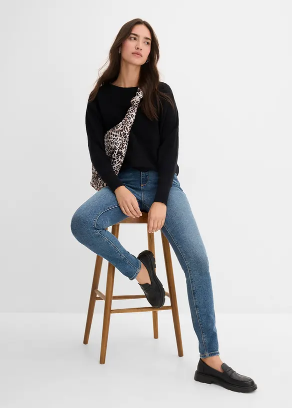 Jean skinny taille haute, bonprix