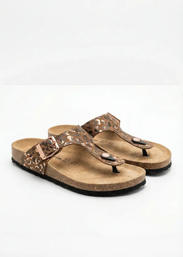 Mules entredoigts l&eacute;opard Tamaris, Tamaris