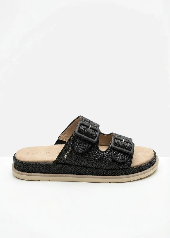 Mules &agrave; plateforme Tom Tailor effet crochet, Tom Tailor