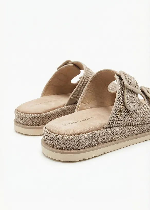 Mules &agrave; plateforme Tom Tailor effet crochet, Tom Tailor