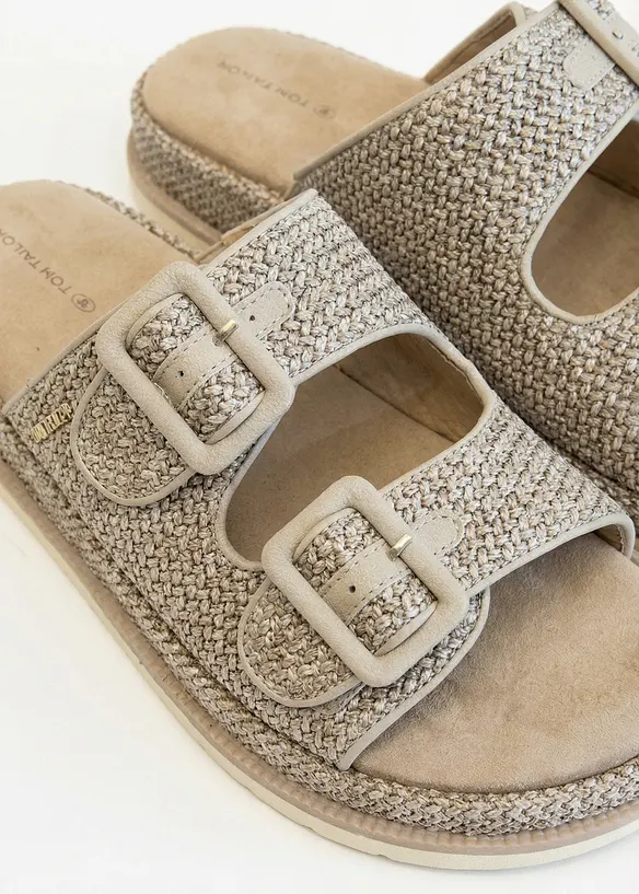 Mules &agrave; plateforme Tom Tailor effet crochet, Tom Tailor