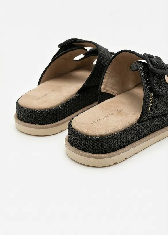 Mules &agrave; plateforme Tom Tailor effet crochet, Tom Tailor