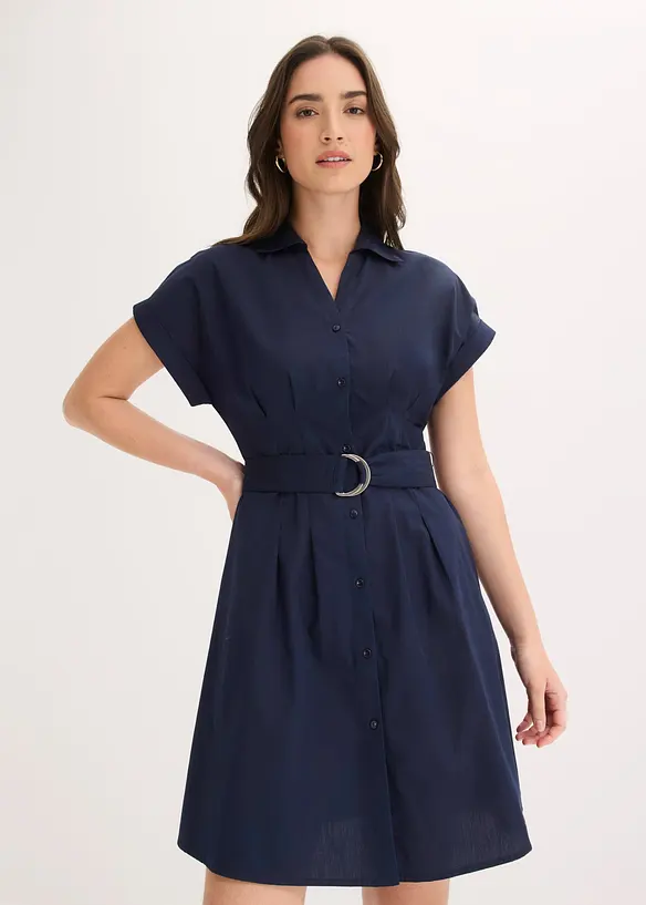 Robe-chemise 100% coton, bonprix