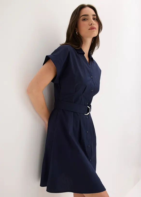 Robe-chemise 100% coton, bonprix