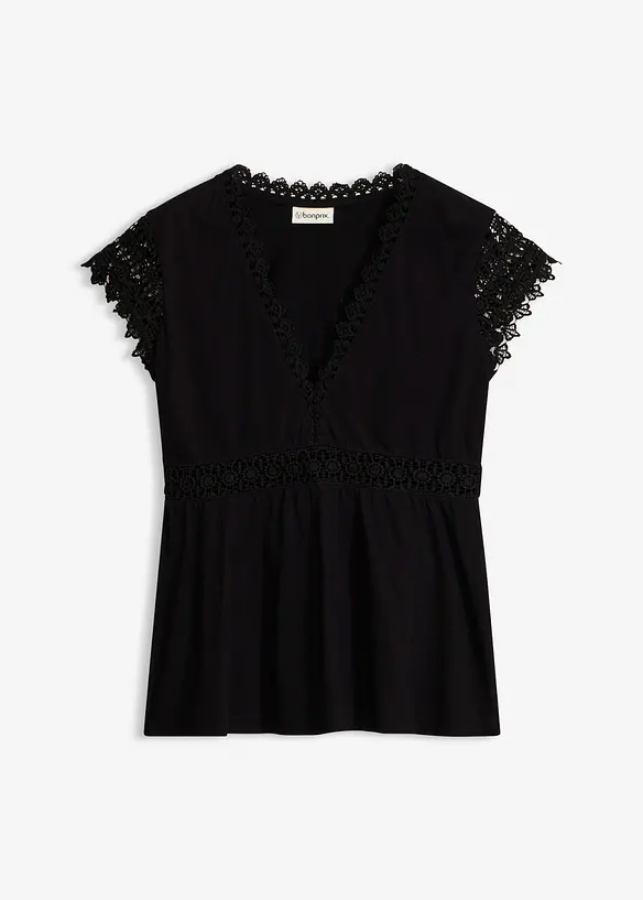 Shirt mit Spitze, bonprix