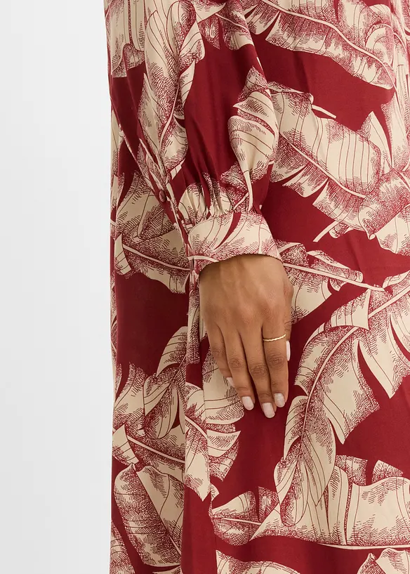 Kaftan-Kleid aus flie&szlig;ender Viskose, bonprix