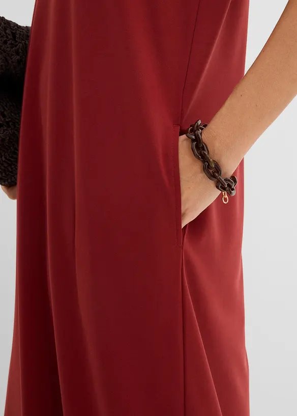 Jerseykleid aus Viskose-Mix mit Schulterpolster, bonprix
