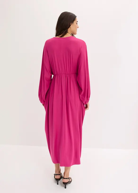 Midikleid mit tiefem Ausschnitt, bonprix