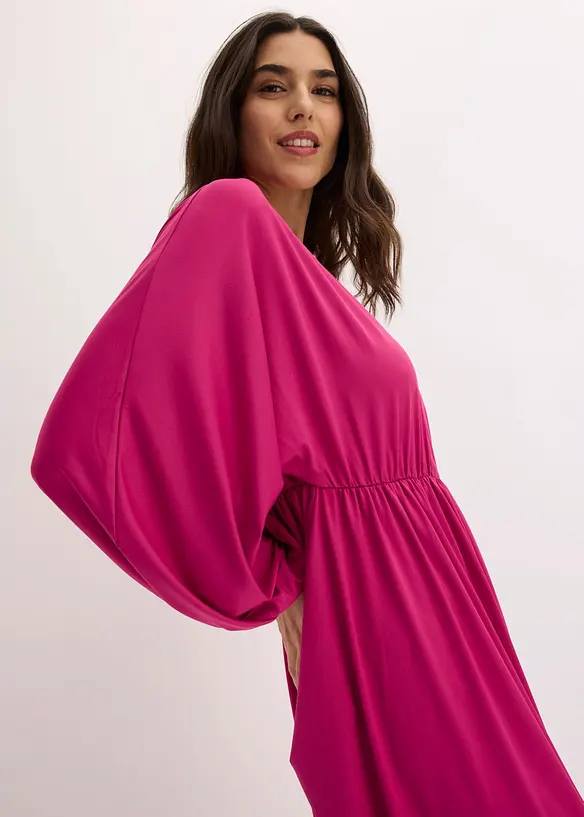 Midikleid mit tiefem Ausschnitt, bonprix