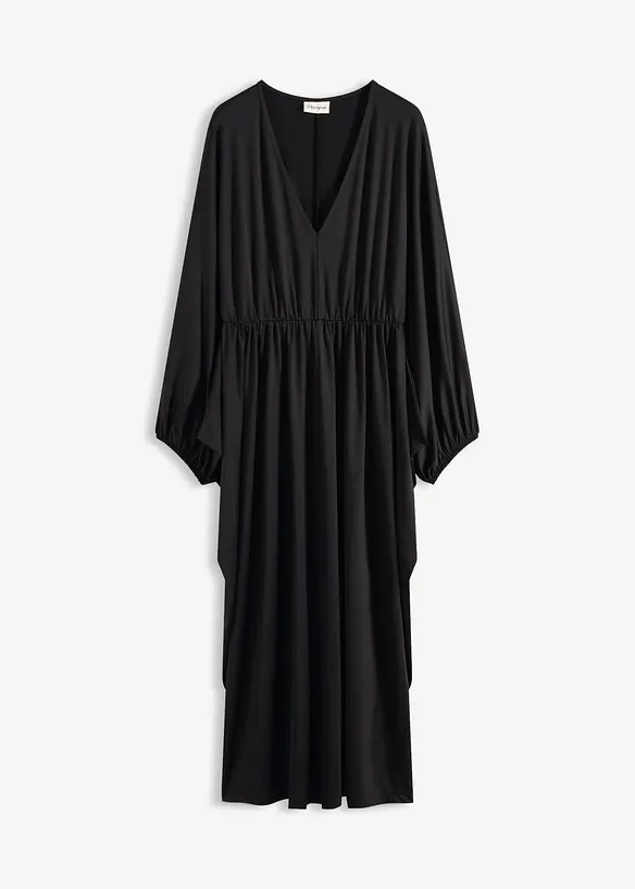 Robe midi avec d&eacute;collet&eacute; plongeant, bonprix