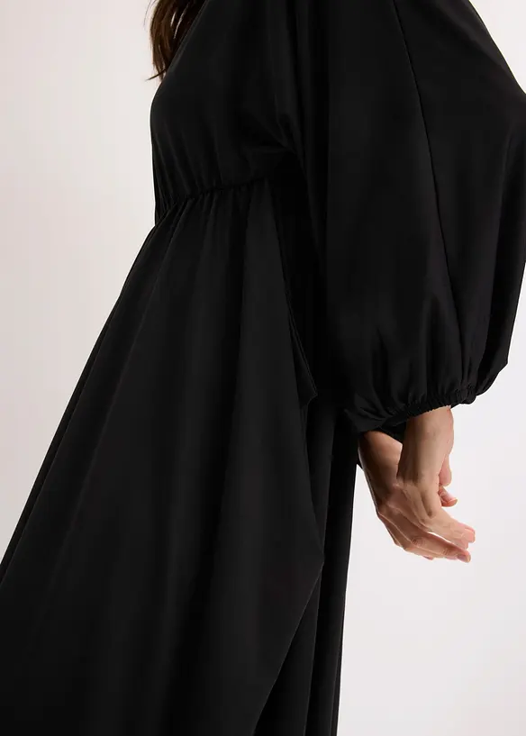 Robe midi avec d&eacute;collet&eacute; plongeant, bonprix