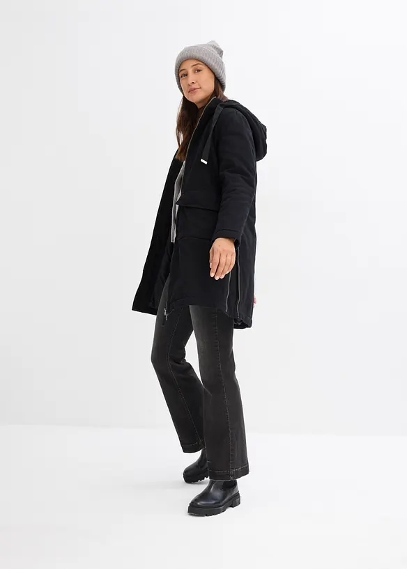warm wattierter Winterparka mit Teddyfutter in Kapuze, bonprix