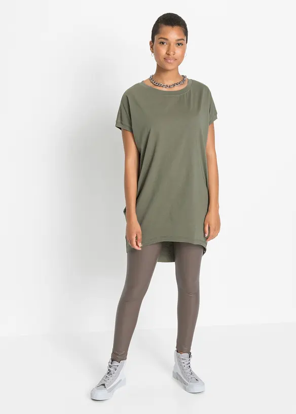T-shirt long 100% coton, bonprix