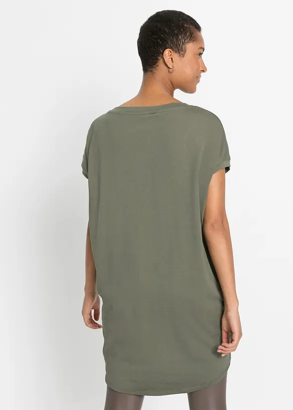 T-shirt long 100% coton, bonprix