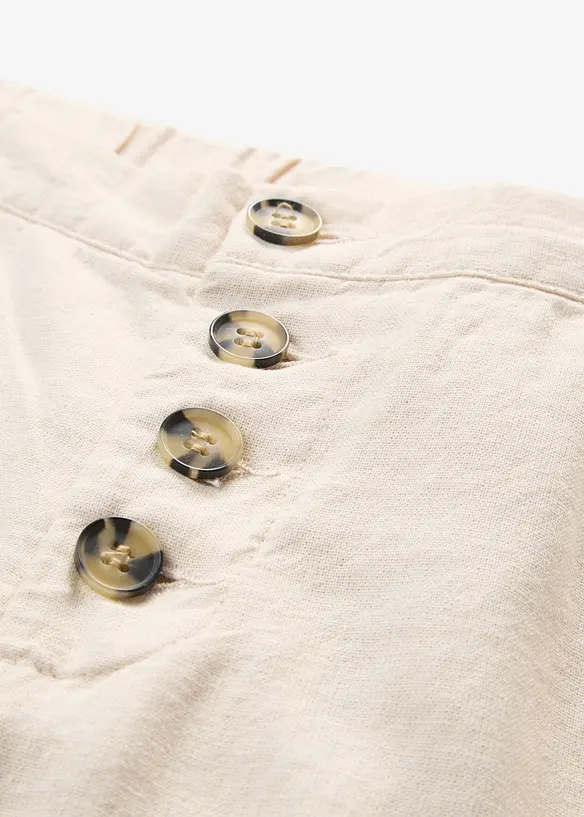 Palazzo-Hose mit Leinen, bonprix