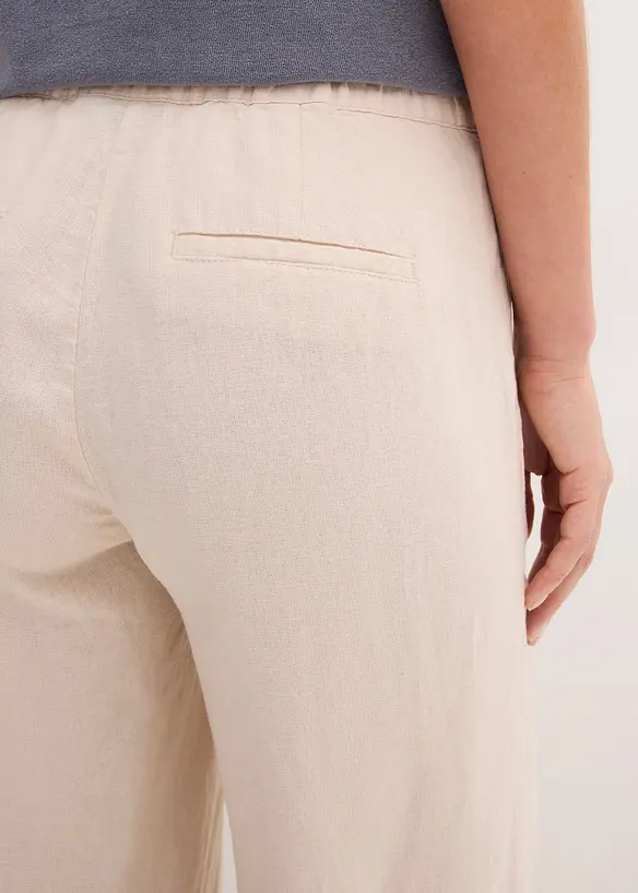 Palazzo-Hose mit Leinen, bonprix