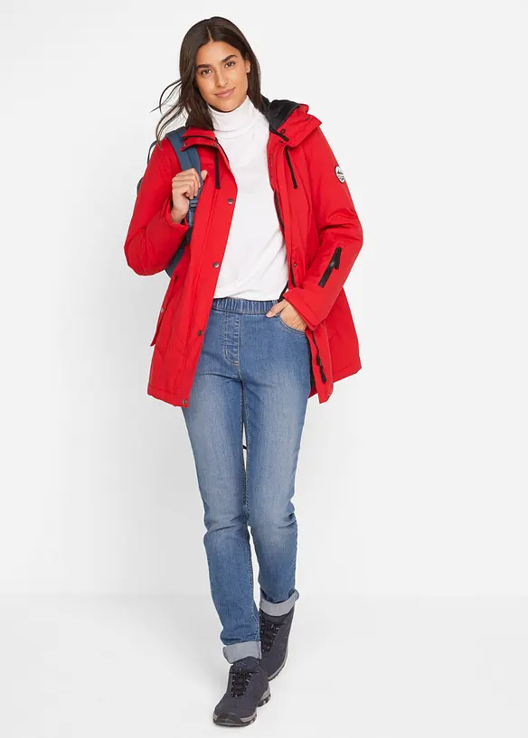 Parka technique et imperm&eacute;able &agrave; capuche, bonprix