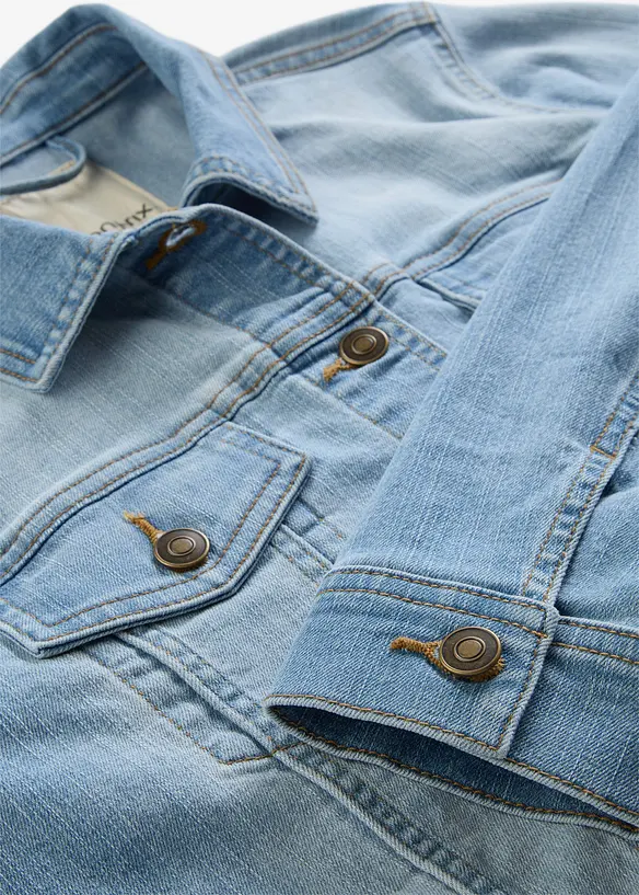 Veste en jean extensible, basique, bonprix