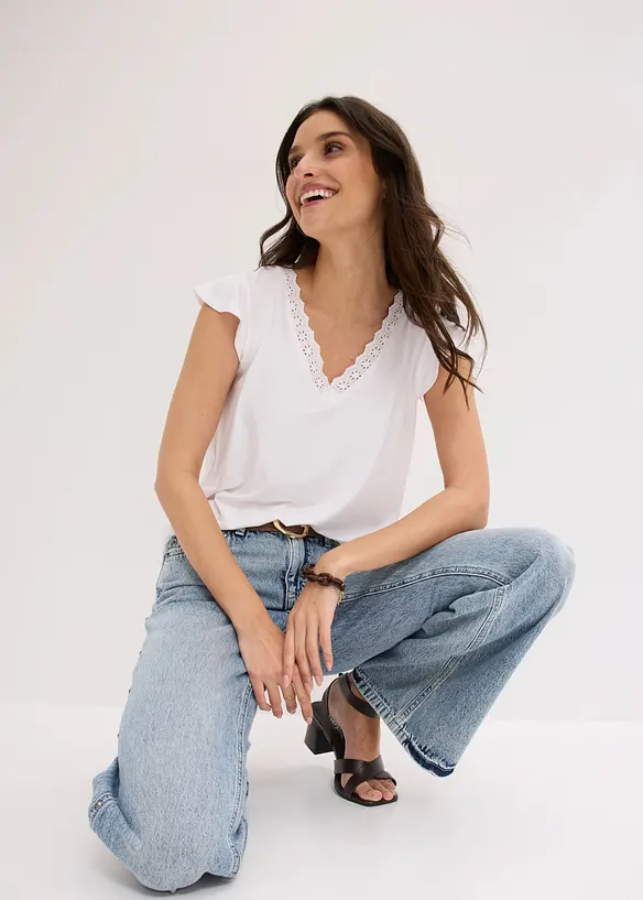 T-shirt en viscose extensible, bonprix