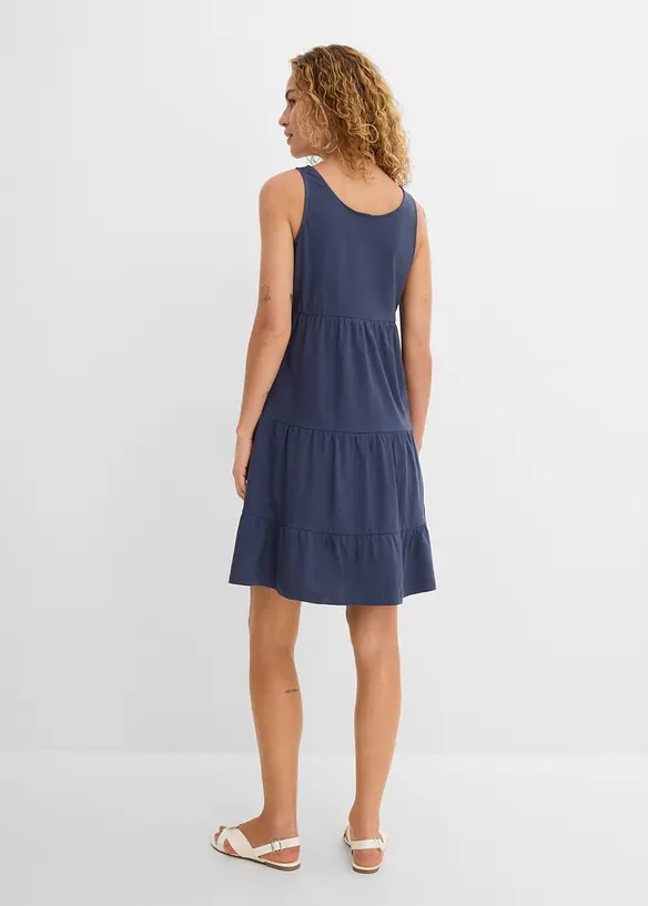 Baumwoll Jerseykleid, kurz, bonprix