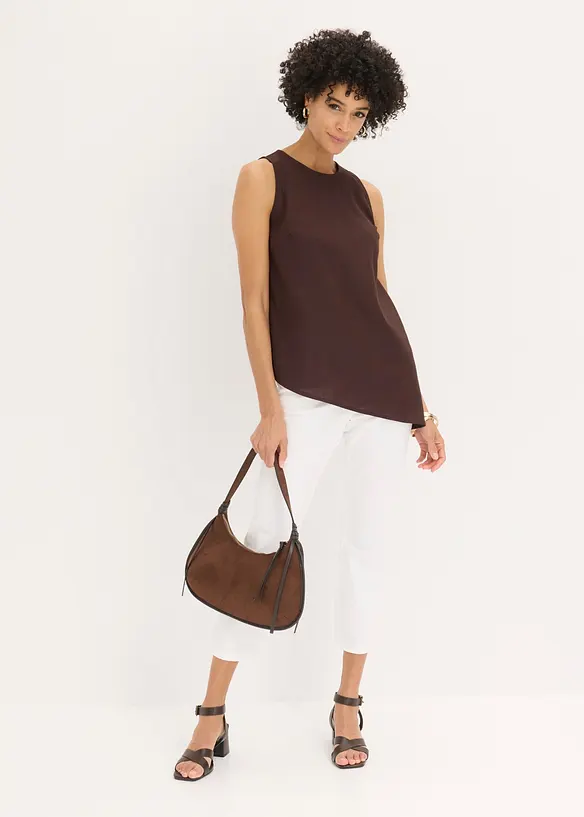 Pantalon 7/8 &agrave; taille &eacute;lastiqu&eacute;e, bonprix