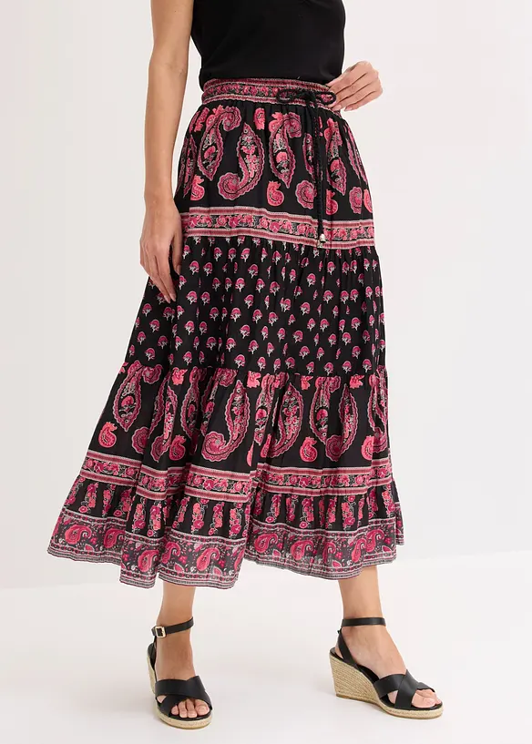 Maxirock  aus reiner Baumwolle, bonprix