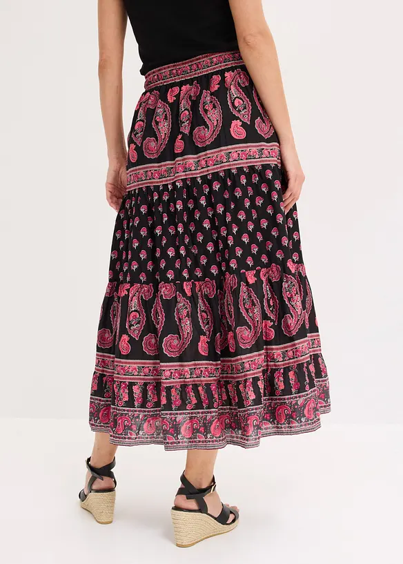 Maxirock  aus reiner Baumwolle, bonprix