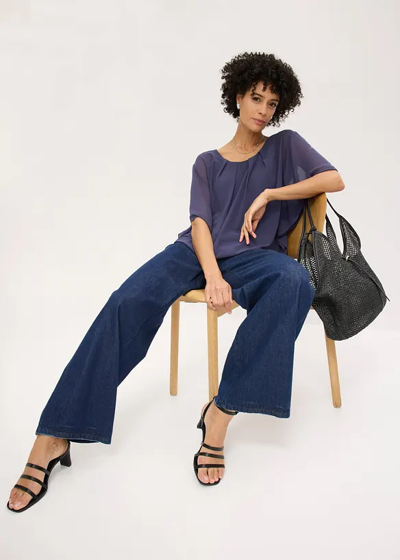 Blouse en mousseline, bonprix