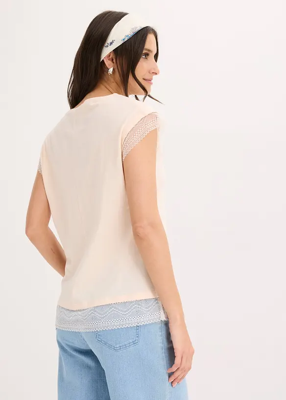 T-shirt boxy en coton, bonprix