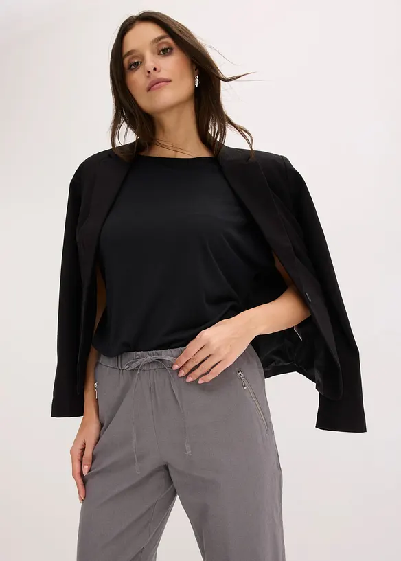 7/8-Hose aus luftigem Leinen-Mix, bonprix