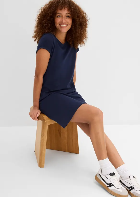 Shirtkleid aus reiner Bio-Baumwolle, bonprix