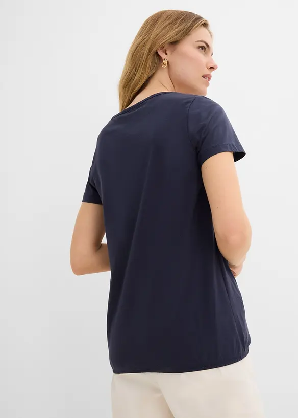 Shirt aus reiner Baumwolle, Kurzarm, bonprix