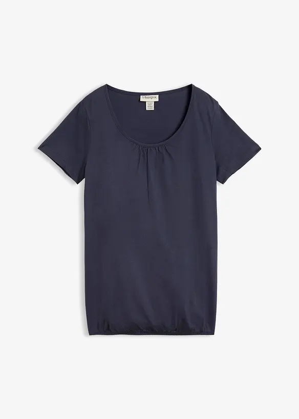 Shirt aus reiner Baumwolle, Kurzarm, bonprix
