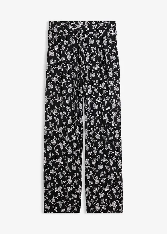 Pantalon palazzo en viscose extensible, bonprix